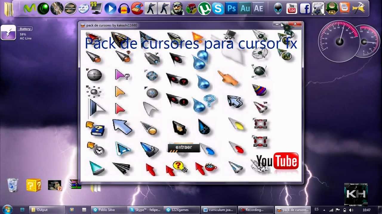 Fnaf mouse cursor pack